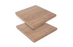 Tower Pair Of Small Shelves Walnut