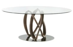 Infinity Elliptical Dining Table, Canaletta Walnut