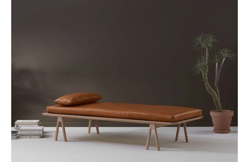 Woud Level Daybed Oak Cognac Leather 4 Woud Level Daybed Oak Cognac Leather - Image 2