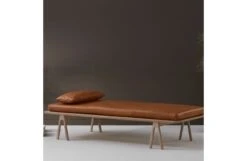 Woud Level Daybed Oak Cognac Leather