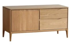 Romana Small AV Unit Clear Matt Oak