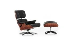 Vitra Tall Eames Lounge Chair & Ottoman In Santos Palisander & Black Leather -Vitra || Muuto Sales 1 0 1029870 5 1