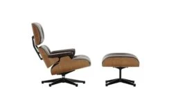 Tall Eames Lounge Chair & Ottoman In Cherry Wood & Chocolate Leather -Vitra || Muuto Sales 1 0 1035094