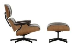 Tall Eames Lounge Chair & Ottoman In Cherry Wood & Chocolate Leather -Vitra || Muuto Sales 1 0 1035094 10