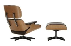 Tall Eames Lounge Chair & Ottoman In Cherry Wood & Chocolate Leather -Vitra || Muuto Sales 1 0 1035094 11