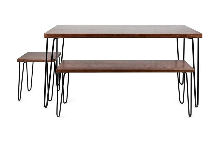 Brunel Bench Dark Wood 9 Brunel Bench Dark Wood - Image 7