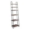 Brunel Lean To Shelves Dark Wood