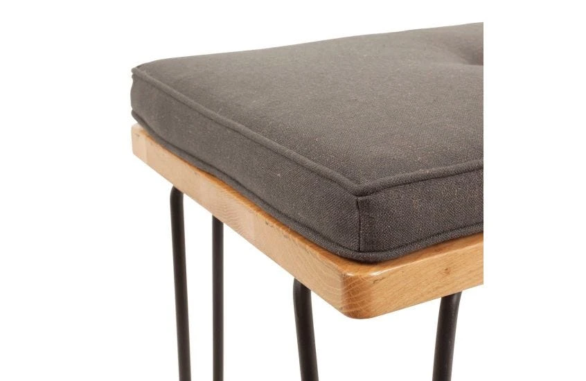 Brunel Bench Cushion Smoke Grey Fabric 20 Brunel Bench Cushion Smoke Grey Fabric - Image 18