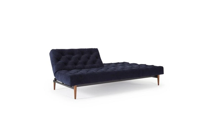40 Winks Sofa Bed Velvet Dark Blue 5 40 Winks Sofa Bed Velvet Dark Blue - Image 3