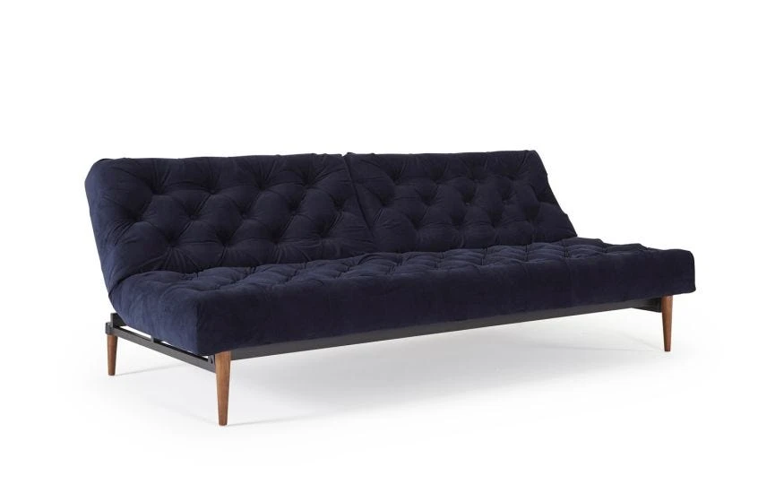 40 Winks Sofa Bed Velvet Dark Blue 12 40 Winks Sofa Bed Velvet Dark Blue - Image 10