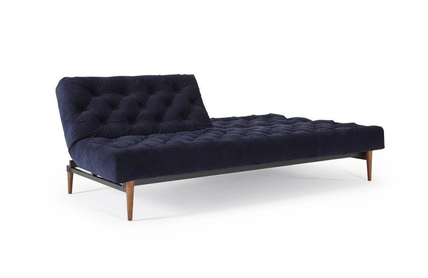 40 Winks Sofa Bed Velvet Dark Blue 9 40 Winks Sofa Bed Velvet Dark Blue - Image 7