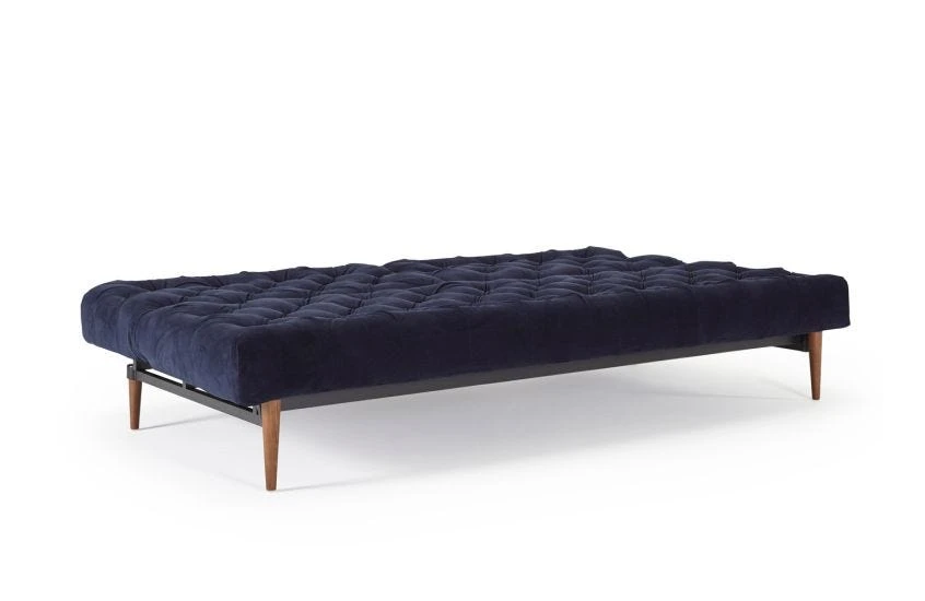 40 Winks Sofa Bed Velvet Dark Blue 7 40 Winks Sofa Bed Velvet Dark Blue - Image 5