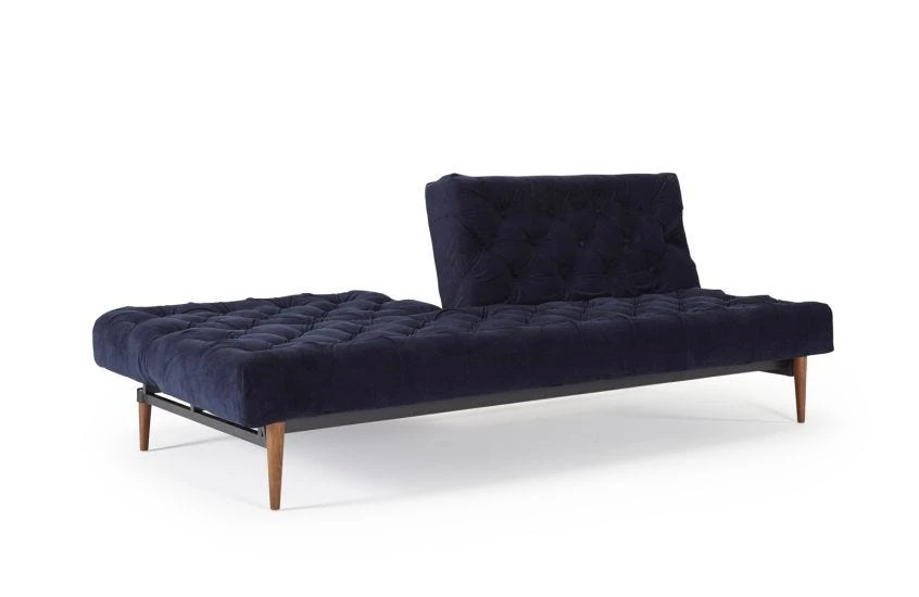 40 Winks Sofa Bed Velvet Dark Blue 8 40 Winks Sofa Bed Velvet Dark Blue - Image 6