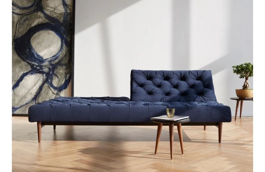 40 Winks Sofa Bed Velvet Dark Blue 15 40 Winks Sofa Bed Velvet Dark Blue - Image 13