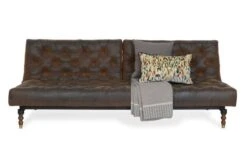 40 Winks Sofa Bed In Antique Faux Leather Brown Dark Turned Feet 22 40 Winks Sofa Bed In Antique Faux Leather Brown Dark Turned Feet -Vitra || Muuto Sales 4 6 461929 3