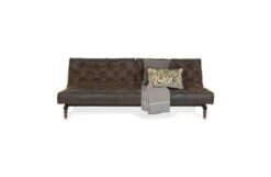 40 Winks Sofa Bed In Antique Faux Leather Brown Dark Turned Feet 24 40 Winks Sofa Bed In Antique Faux Leather Brown Dark Turned Feet -Vitra || Muuto Sales 4 6 461929 7 1