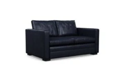 Palermo 2 Seater Sofa -Vitra || Muuto Sales 4 4 front black leather stonewash black 263 1