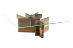 Ashera Square Occasional Low Table European Walnut