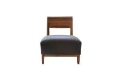 Wilma Chair Walnut Black Utah Leather