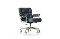 Vitra Eames Lobby Chair Es104 Asphalt Leather