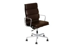 Vitra Eames EA219 Softpad Office Chair In Nero Leather
