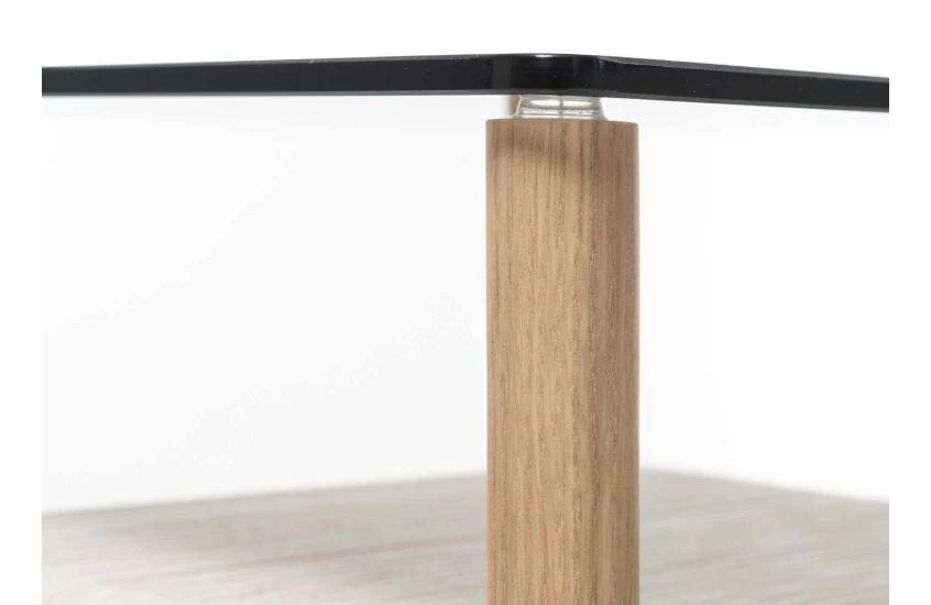 Fawn Side Table Oak & Grey Glass 12 Fawn Side Table Oak & Grey Glass - Image 10