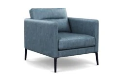 Altamura Leather Armchair -Vitra || Muuto Sales altamuramg0041852black old england leather blue 4