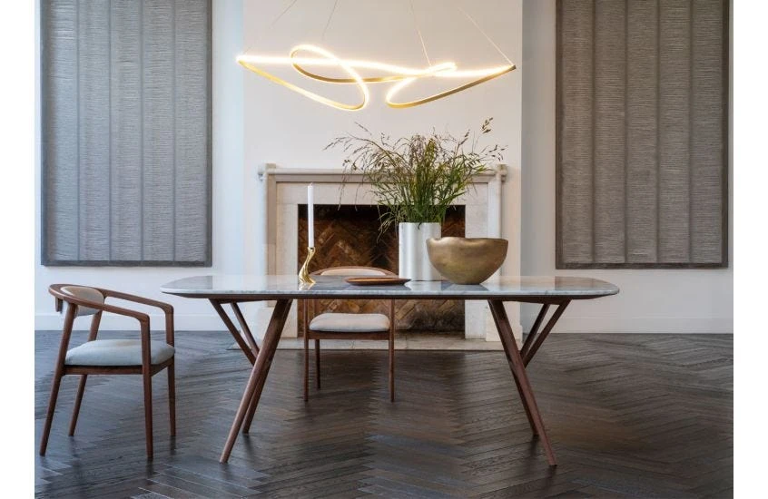 Anais Dining Table With Marble Top 3 Anais Dining Table With Marble Top