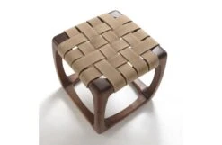 Bungalow Stool Walnut & Utah Kanyon Leather -Vitra || Muuto Sales b u bungalow lifestyle1