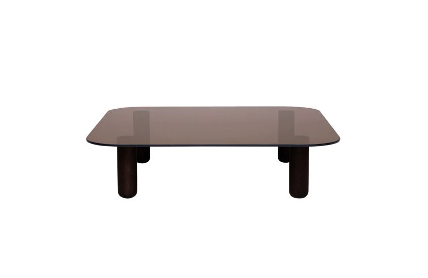 Big Sur Low Coffee Table Brown Top Wenge Legs 4 Big Sur Low Coffee Table Brown Top Wenge Legs - Image 2