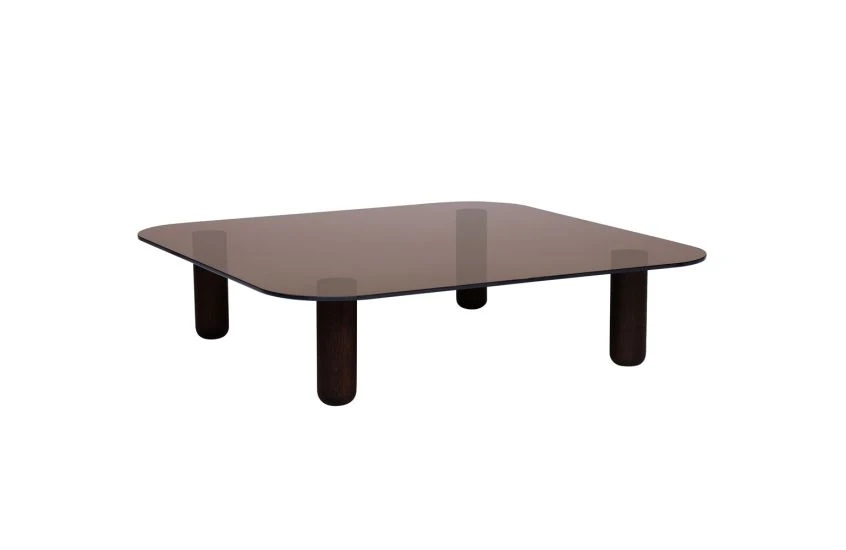 Big Sur Low Coffee Table Brown Top Wenge Legs 5 Big Sur Low Coffee Table Brown Top Wenge Legs - Image 3