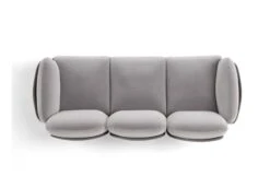 Brooklyn Sofa Shell Leather Daino 04 Cushions Fabric Nobilis 21 Base Metal Ral 9005 -Vitra || Muuto Sales brooklyn sofa shell leather daino 04 cushion 4