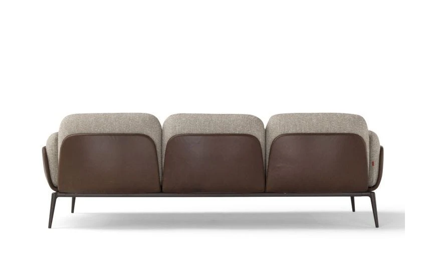 Brooklyn Sofa Shell Leather Stonewash 266 Cushions Fabric Numa 01 Base Ral 8019 6 Brooklyn Sofa Shell Leather Stonewash 266 Cushions Fabric Numa 01 Base Ral 8019 - Image 4