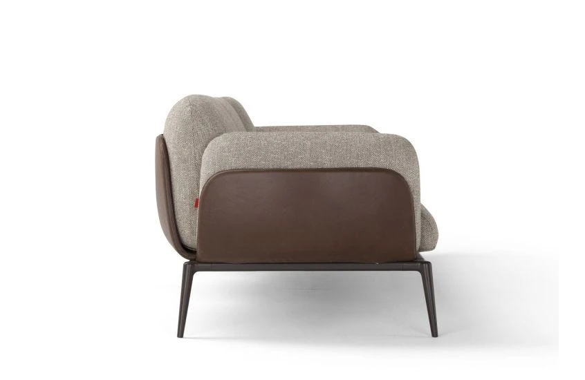 Brooklyn Sofa Shell Leather Stonewash 266 Cushions Fabric Numa 01 Base Ral 8019 5 Brooklyn Sofa Shell Leather Stonewash 266 Cushions Fabric Numa 01 Base Ral 8019 - Image 3