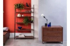 Brunel Lean To Shelves Dark Wood -Vitra || Muuto Sales brunel dark wood wide shelves lifestyle