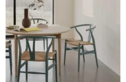 CH24 Wishbone Chair In Ilse Crawford Colours -Vitra || Muuto Sales ch24 ic pewter lifestyle