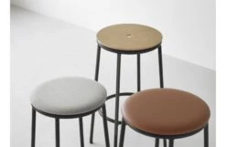 Normann Copenhagen Circa Barstool Oak Seat Black Steel Legs 7 Normann Copenhagen Circa Barstool Oak Seat Black Steel Legs -Vitra || Muuto Sales circa barstool life 3