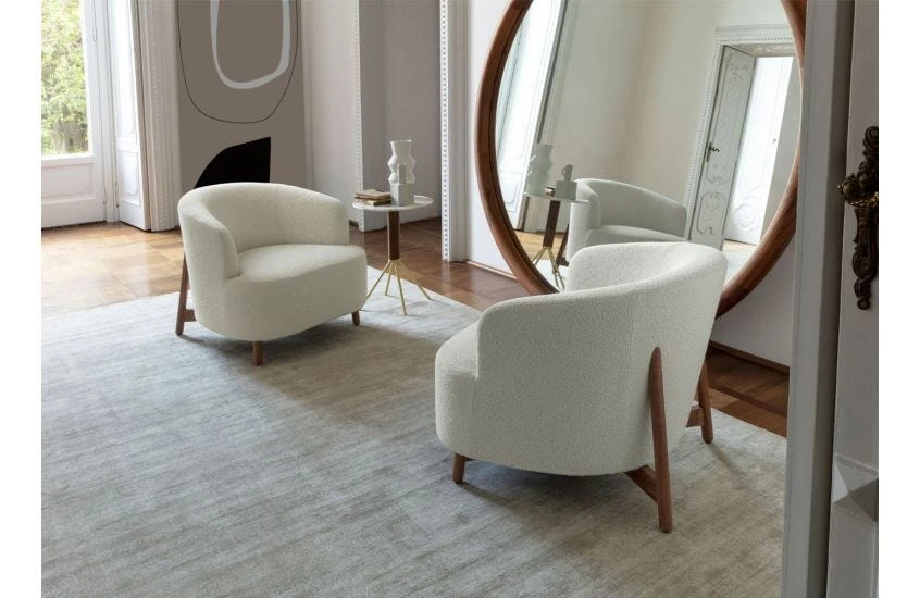 Copine Wood Lounge Chair Walnut Base Bouclage 01 3 Copine Wood Lounge Chair Walnut Base Bouclage 01