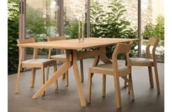 Case Cross Fixed Dining Table