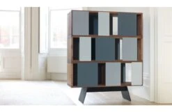 Different Trains Narrow Cabinet Walnut -Vitra || Muuto Sales d i different trains narrow lifestyle 1