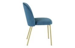 Pair Of Daliah Dining Chairs, Brass Legs -Vitra || Muuto Sales daliah chair blue and brass 8789 1