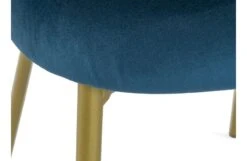Pair Of Daliah Dining Chairs, Brass Legs -Vitra || Muuto Sales daliah chair blue and brass 8797 1
