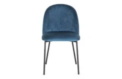 Pair Of Daliah Dining Chairs, Black Legs