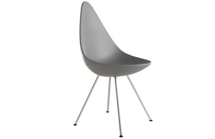 Fritz Hansen Drop Chair Chrome 5 Fritz Hansen Drop Chair Chrome - Image 3
