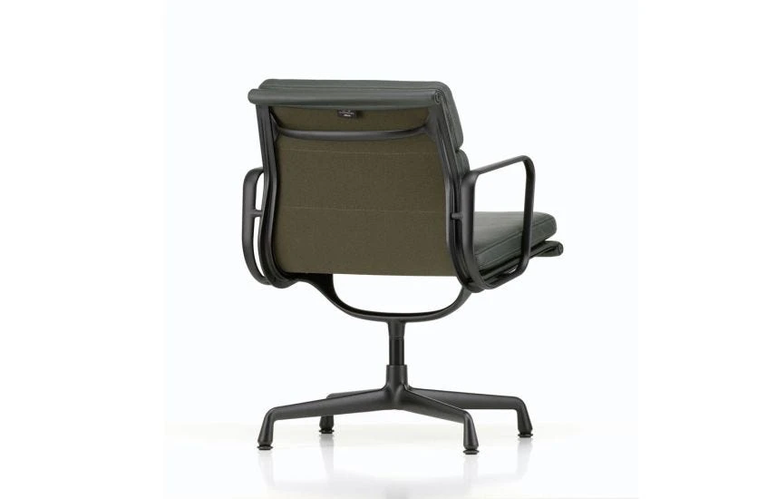 Vitra Eames EA208 Soft Pad Chair Leather Premium Jade Deep Black Base New Height 7 Vitra Eames EA208 Soft Pad Chair Leather Premium Jade Deep Black Base New Height - Image 5
