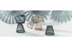 Tom Dixon Fan Large Table Marble Black Screw Base -Vitra || Muuto Sales f a fan chair lifestyle 1