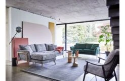 Forli Left Hand Corner Chaise T239 Upholstery Oak Frame