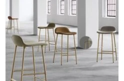 Normann Copenhagen Form Barstool With Leather Seat 20 Normann Copenhagen Form Barstool With Leather Seat -Vitra || Muuto Sales form barstool lifestyle 1 1