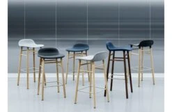 Normann Copenhagen Form Barstool With Leather Seat 21 Normann Copenhagen Form Barstool With Leather Seat -Vitra || Muuto Sales form barstool lifestyle 2 1
