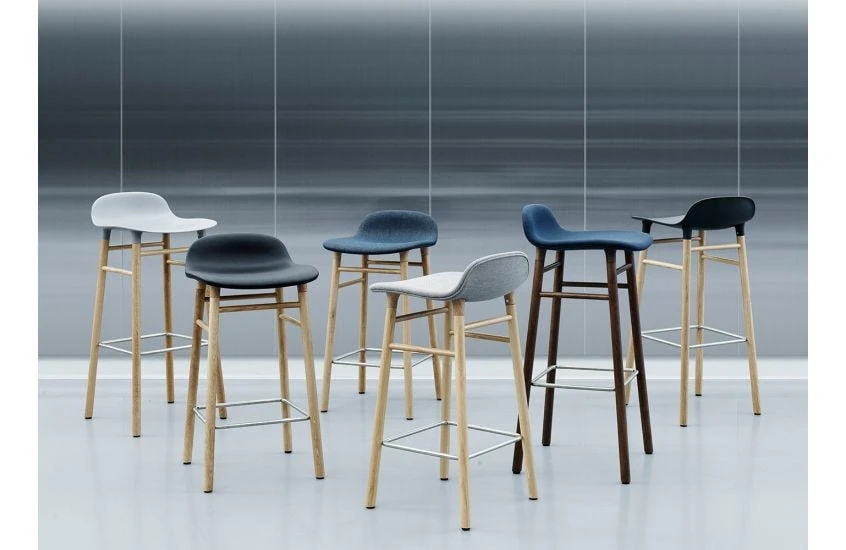 Normann Copenhagen Form Barstool With Leather Seat 9 Normann Copenhagen Form Barstool With Leather Seat - Image 7